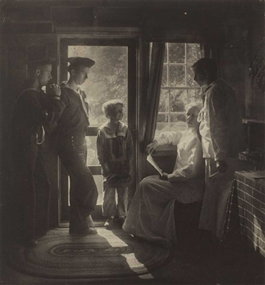 Gertrude KäsebierSunshine in the House (Clarence H. White and Family), 1913US$27,500