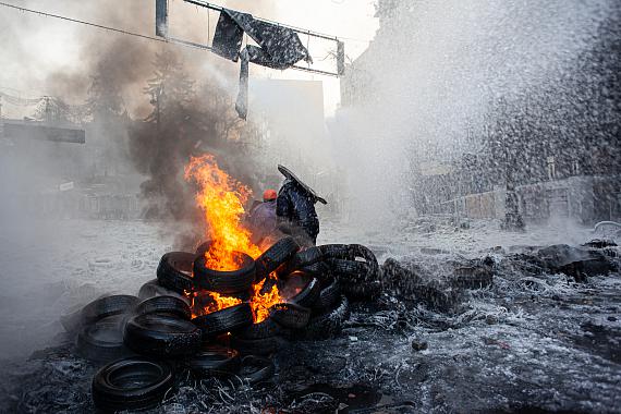 Florian Bachmeier: Maidan, 2014, aus der Serie "In Limbo"