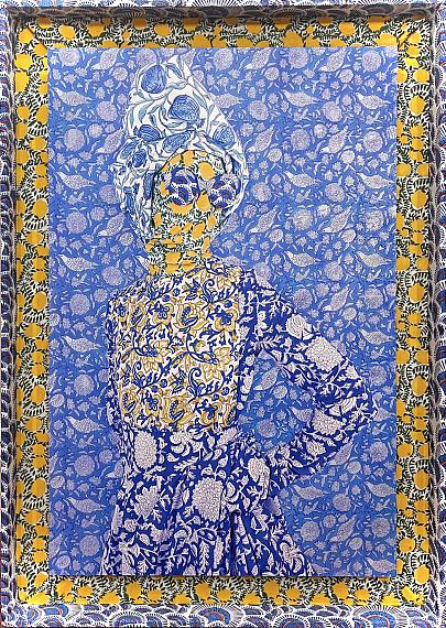 Alia AliBlue Tide, 2022Archival Pigment Print with UV laminatemounted, upholstered frame (wood, fabric) 125 x 89 x 7.5 cmEdition of 5 + 1 AP + 1 EP