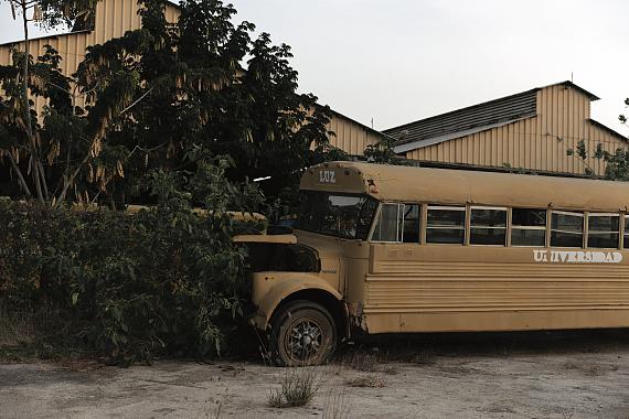 Abandoned bus of LUZ (Universidad del Zulia) on February 16, 2022© Fabiola Ferrero for Fondation Carmignac 