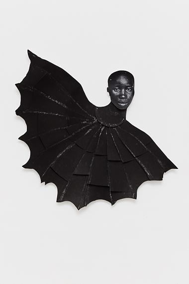Frida OrupaboBatwoman, 2021Collage with paper pins mounted© Frida OrupaboCourtesy of the artist and Galerie Nordenhake, Berlin, Stockholm, Mexico City