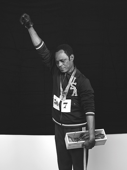 Samuel FossoSelf-Portrait (Tommie Smith)From the series African Spirits, 2008© Samuel FossoCourtesy of the artist and JM Patras, Paris