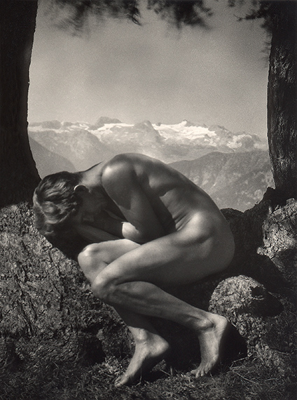 Akt-Selbstportraet Dachstein 1923© Rudolf Koppitz / GALERIE JOHANNES FABER