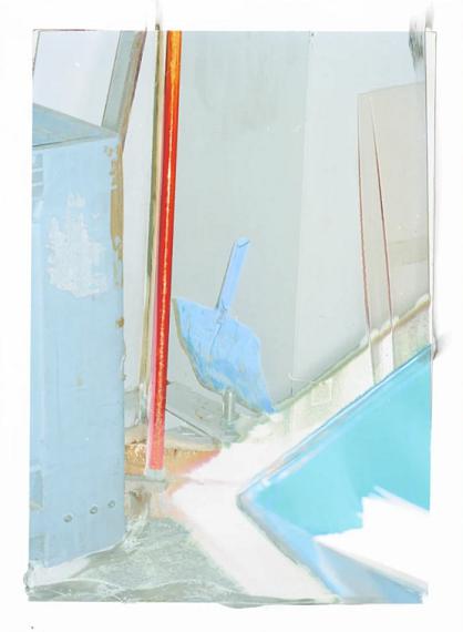 Jean-Vincent SimonetHEIRLOOM NO. 01, 2022inkjet on plastic, fingertip intervention, handmade lead frame with museum glass42 x 31 cmUnique piece