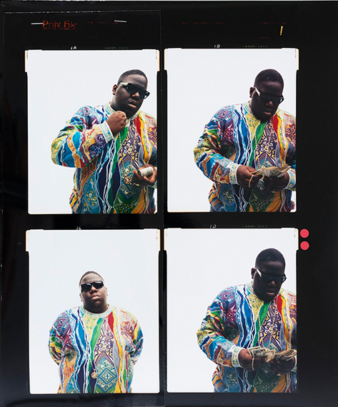 Biggie, New York, NY 1996, contactsheet © Dana Lixenberg, courtesy of the artist and GRIMM Amsterdam | London | New York