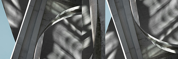 Angela Bröhan
aus der Serie "Konstruktion-Dekonstruktion" 2023
Digitale Fotomontage, 60 x 20 cm
Fine Art Print auf Hahnemühle Photo Rag
Auflage 3 + 1 AP