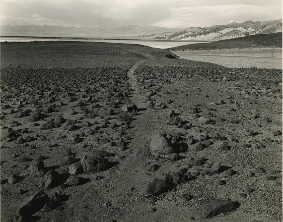 Mark Ruwedel
Death Valley / Along the Shore of the Departed Lake, 1995, 1995
Gelatin silver print mounted on board
Print size: 7 ½ x 9 ½ in / 19 x 24.1 cm
Board size: 16 x 20 in / 40.6 x 50.8 cm
Edition of 10