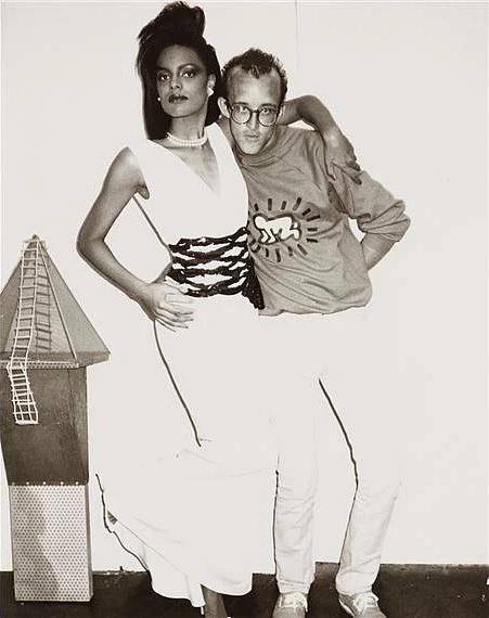 Andy Warhol: Keith Haring with Wanakee Pugh, 1984