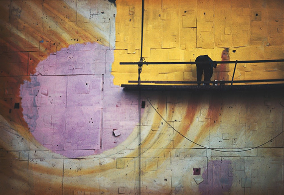 Ernst Haas
Billboard Painter, NYC, 1952
Posthumous pigment print,
printed in 2024
© Ernst Haas Estate
Courtesy les Douches la Galerie, Paris