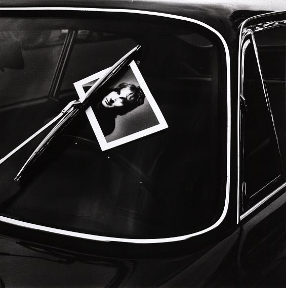 Jeanloup Sieff
Self-portrait on car, 1977 (Polaroid T665) 
© Jeanloup Sieff, Courtesy OstLicht Collection, Vienna