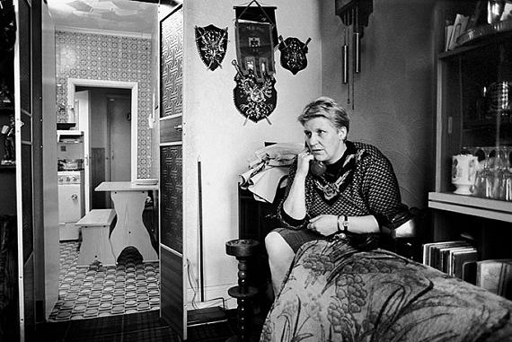 Michael Kerstgens
Marsha on the phone with actress Vanessa Redgrave, Rimington Road, Wombell, 1985
© Michael Kerstgens