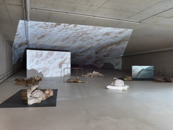 Installationsansicht Zauri Martikashvili
You May Not Want To Be Here
KIT – Kunst im Tunnel, 2025 
Foto: Ivo Faber