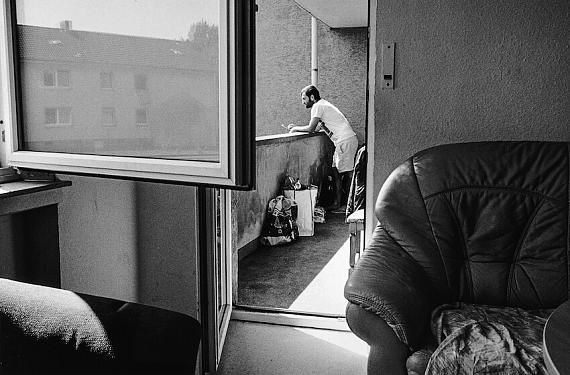 Syrer in der Flüchtlingsunterkunft Gustavstraße, Mülheim an der Ruhr-­Styrum 2016
© Brigitte Kraemer / Fotoarchiv Ruhr Museum 