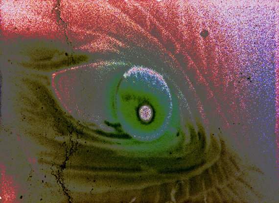 Frédéric D. Oberland, Vestiges of the Future Telescreen Eye World, 2023 Super8 Still-frame &copy; Frédéric D. Oberland