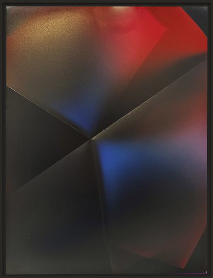 Marta DjourinaOhne Titel (aus der Werkreihe FOLDS), 2025Direktbelichtung auf gefaltetem analogen Fotopapier 30 x 40 cmUnikat