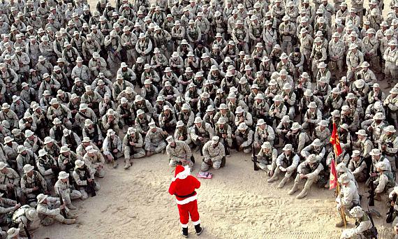 Heiligabend mit US-Marines im Camp Commando, Kuwait, 24. Dez. 2002 © picture alliance, AP, Anja Niedringhaus