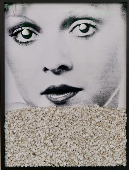 Lotta Antonsson
Seashell Girl n. 101 , 2024
Fine art print with seashells
40 x 30 cm (framed)
Edition of 10 plus 1 artist's proof Lotta Antonsson
Seashell Girl n. 101 , 2024
Fine art print with seashells
40 x 30 cm (framed)
Edition of 10 plus 1 artist's proof
