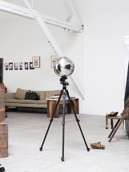 Paul Mpagi SepuyaGazing Ball Triptych Position 02 (_DSF2658)Archival pigment print, 2024 © Paul Mpagi Sepuya, Courtesy Bortolami Gallery, New York