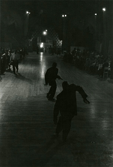 Roy DeCaravaDancers, NY, 1956Gelatin silver print14 × 11 in | 35.6 × 27.9 cmCourtesy Howard Greenberg Gallery, New York