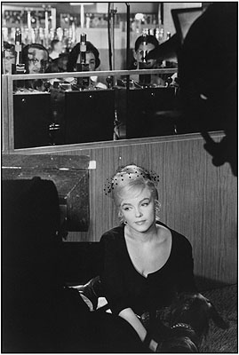 Henri Cartier Bresson, Marilyn Monroe während der Drehabreiten von 
