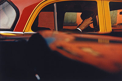 Taxi. New York, 1957. Modern chromogenic print