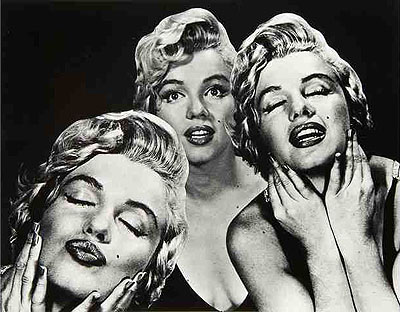 Lot n° 289 : Philippe Halsman (1906-1979) Marilyn, triple portrait, 1952