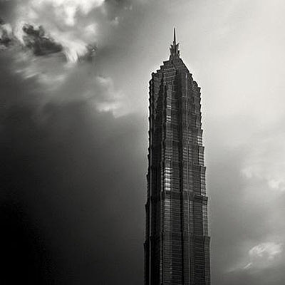 Jin Mao Tower, Study 1, Shanghai, China, 2006Photography - Selenium/Sepia Toned Silver Print Signed, titled, dated and numbered on verso12 x 12