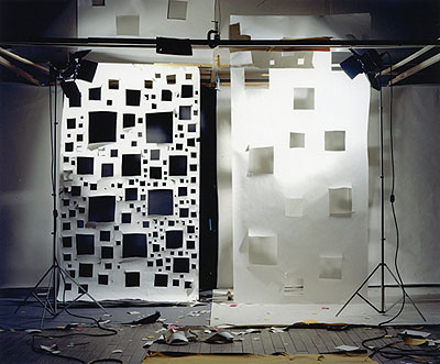 David HaxtonNo. 592, Holes in White to Black and Holes in White to WhiteColoC-print72 x 88 in.182.88 x 223.52 cm.2005Edition of 3