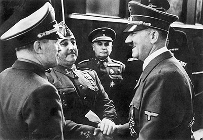 © EFE, Fotograf Hans Gutmann, Treffen Franco-Hitler, Hendaye 1940