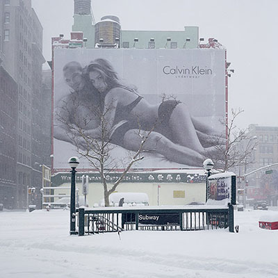 'In the Snow' from the series ' Picture Worlds - The Manhattan Project 2001-2007' C-Print Diasec, 150 x 150 cm