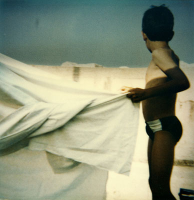 n°5, 1995 from the series Où commence le ciel ?Enlarged Polaroid SX 70s78x76 cmEdition of 5@ Corinne Mercadier