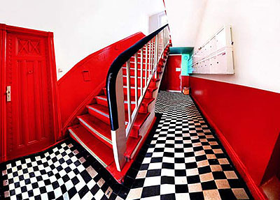 Red Stairs, 2005 c-print 60 by 84 inchesEditon of 5 + 2AP