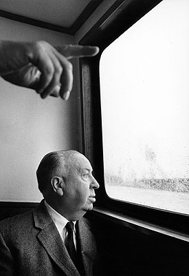 Alfred Hitchcok in Hamburg, 1960