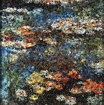 1140VIK MUNIZ (1961)Water lilies after Monet2004Digital print chromogenic printcopy: AP 2/4Cm.101,6x98,5Signed and dated on the back