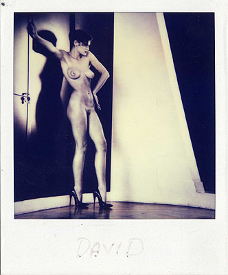 Helmut Newton, Sylvia in my Studio, Paris 1981Unique Polaroid© Estate of Helmut Newton
