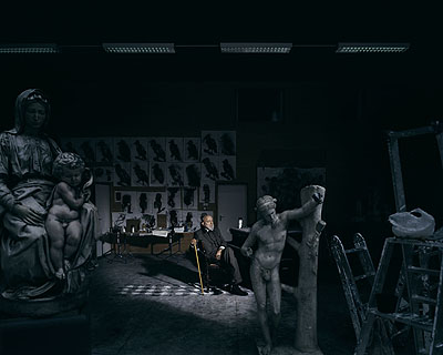 © ANDREAS MÜHE, MARKUS LÜPERTZ, TELTOW, IN SEINEM ATELIER, 2007