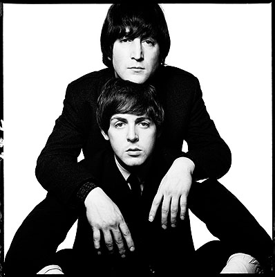 David BaileyJohn Lennon and Paul McCartney, 1965Gelatin silver print, edition of 10