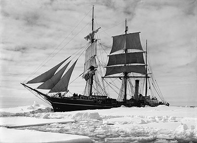 The Terra Nova held up in the pack, December 1910©2009 Scott Polar Research Institute, University of Cambridge.