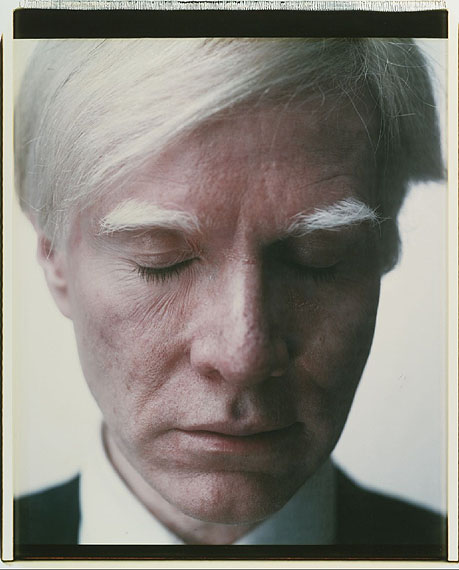 Lot 53Andy WarholSelf-Portrait (Eyes Closed), 1979Lot 53, unique large-format Polaroid Polacolor printEstimate:$10,000 - $15,000© 2010 Andy Warhol Foundation for the Visual Arts / Artists Rights Society (ARS), New York