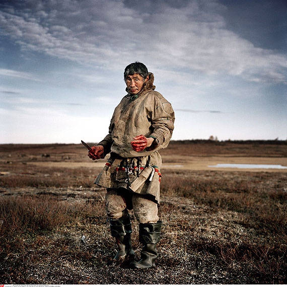 Title: Yamal Peninsula – Home of the NenetCredit: Yuri Kozyrev / NOOR / laif for Russian Reporter Caption-line: Yama, Russia, October 2009: Vasilyi Ivanovitch, the elder oft he Nenet Tribe