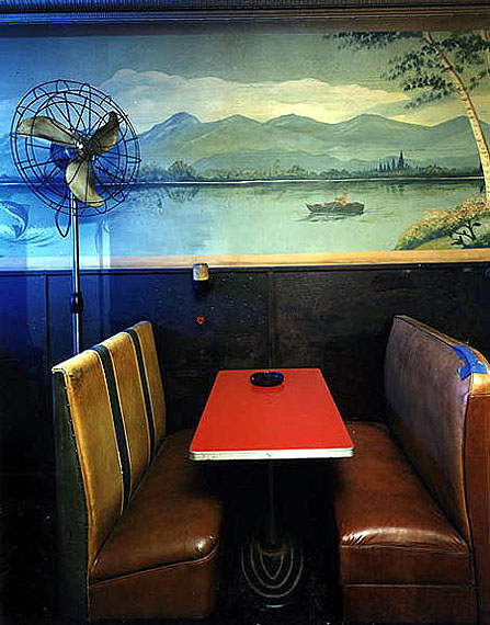 Booth & Fan, Yonda's Bar, 1987 by Bruce Wrighton