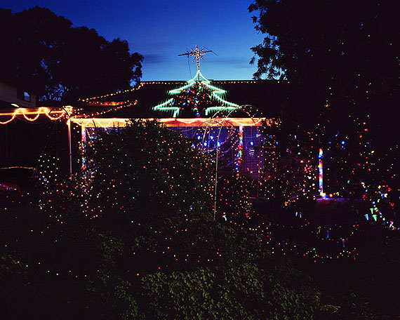 Trent ParkeHouse and Christmas lights, 2007series: The Christmas Tree Bucketpigment prints editions of 8 + 2 AP72 x 90cm