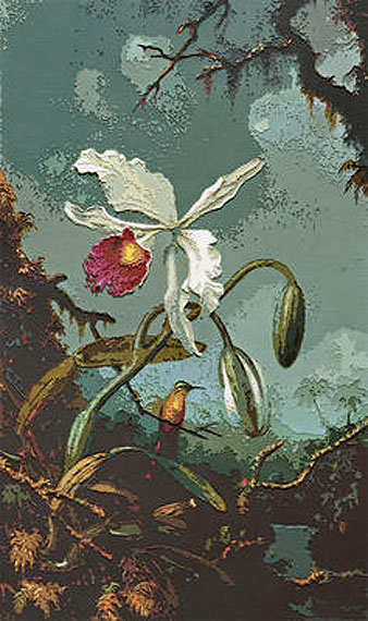 Vik Muniz Pictures of Paper (Color): White Brazilian Orchid, after Martin Johnson HeadeCourtesy Rena Bransten Gallery