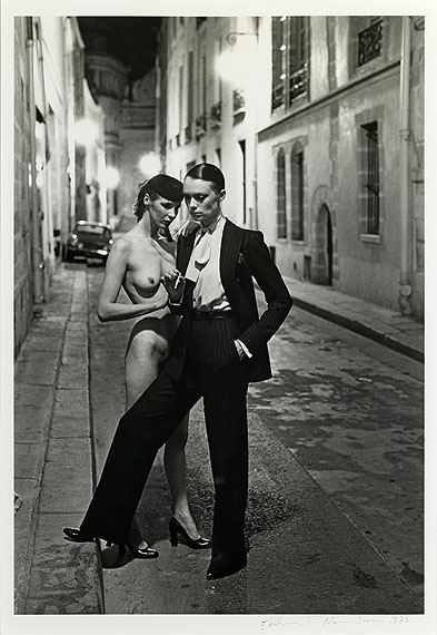 Helmut Newton, Rue Aubroit, Fashion Model & Nude, 1975, © Helmut Newton Foundation, courtesy of Hamiltons Gallery