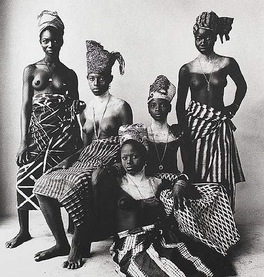 Lot 56Irving Penn (American, 1917-2009)Five Dahomey Girls, Two Standing, 1967£15,000-20,000