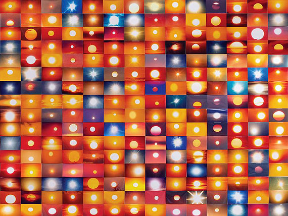 Penelope Umbrico - 8,799,661 Suns From Flickr (Partial) 3/8/11, 2011