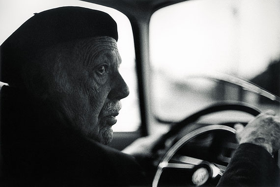 © Arnold Crane, Paul Strand at the wheel of his car after having met me at Verneuil-sur-Seine train station, 1968