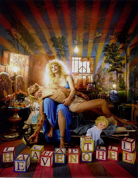 Lot No: 80David LaChapelle (American, born 1964)Courtney Love: Pieta, Los Angeles, 2006Digital C-type print.60.5 x 50.5cm (23 13/16 x 19 7/8in).Estimate: £7,000 - 9,000, US$ 11,000 - 14,000