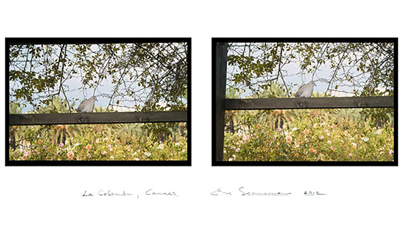 EVE SONNEMANLA COLOMBE, CANNES, 2012digitally printed photograph on Japanese paper, diptych, ed. 1020 x 30 in.   50.8 x 76.2 cm.