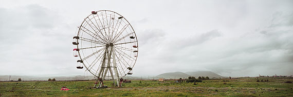Wim Wenders: Ferris Wheel, Armenia, 2008. C-print. 151.3 x 348 cm.© Wim Wenders. Courtesy Wenders Images